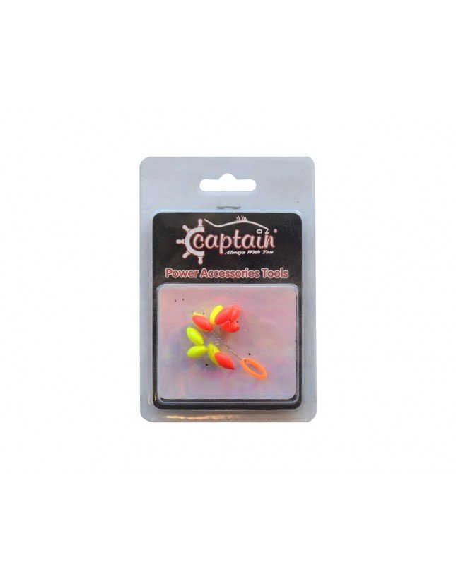 Captain  Renkli Köpük Boncuk Oval 10'lu Paket