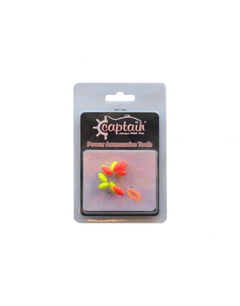 Captain  Renkli Köpük Boncuk Oval 10'lu Paket