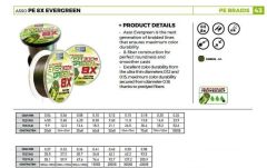 Asso Ever Green 8 Örgü Mumlu İp Misina 300MT NO: 0,15MM / 300MT. / 15,00 LB
