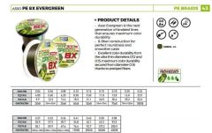 Asso Ever Green 8 Örgü Mumlu İp Misina 300MT NO: 0,18MM / 300MT. / 20,00 LB