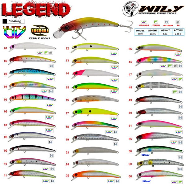 Wily Legend 9 cm Maket Balık 5.8 gr (0-0.6M)