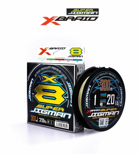 YGK X013 SUPER JIGMAN PE X8 300M 9.07KG 0.16 MULTICOLOR