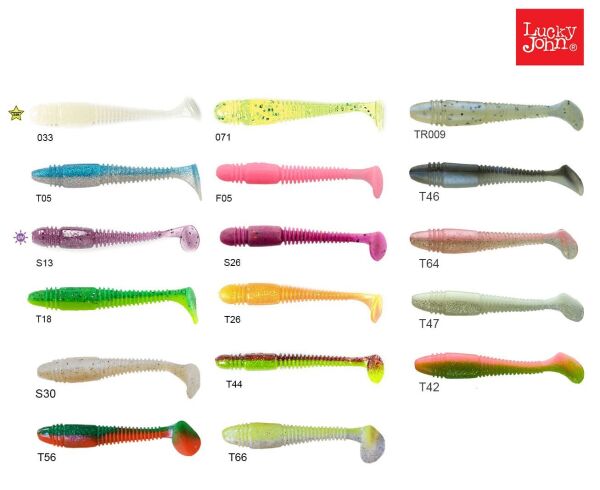 Lucky John Tioga Fat 3.9'' (9.91 cm) 5P Silikon Yem