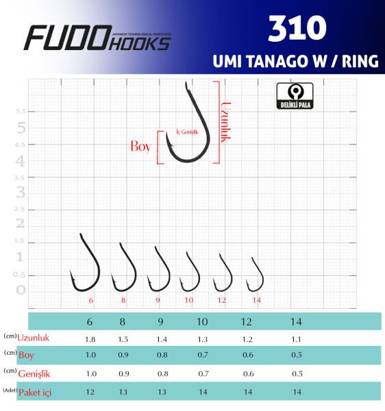 3107 UMI TANAGO W/RING #6 TEFLON 12P