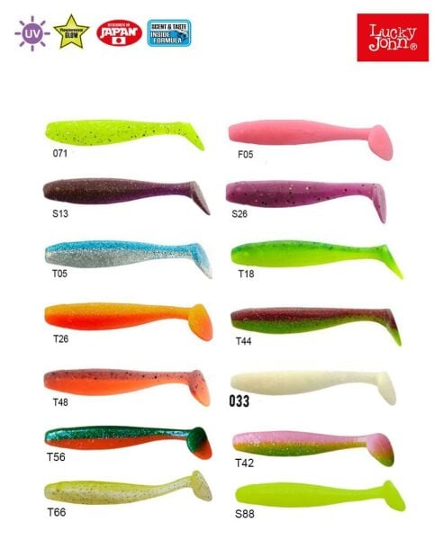 Lucky John Minnow 2.2'' (5.59 cm) 10P Silikon Yem