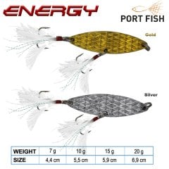 Portfish Energy Kaşık Çift İğne Silver