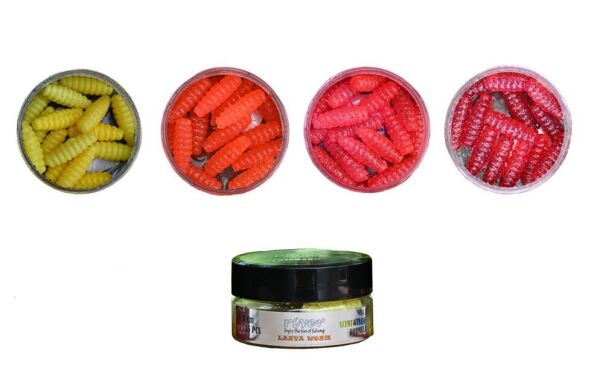 LARVA WORM, 3 CM,15P