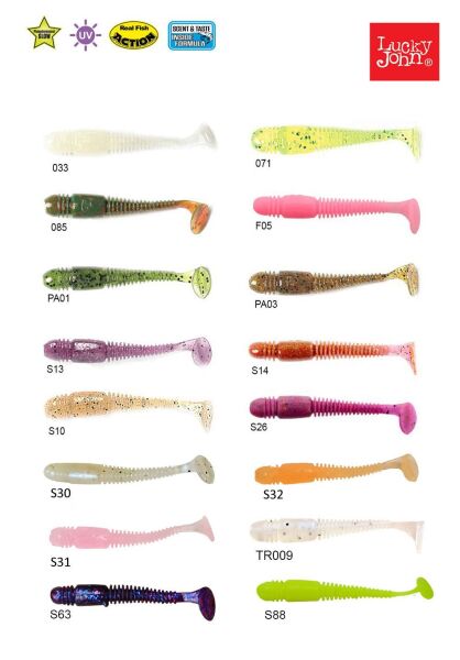 Lucky John Tioga 2'' (5.08 cm) 10P Silikon Yem