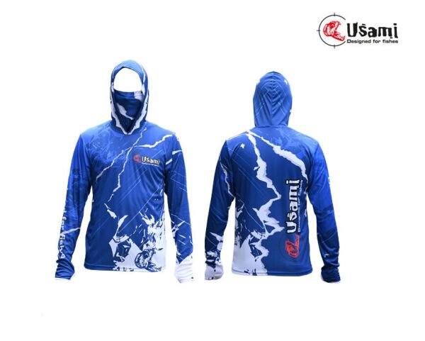 USAMI DİJİTAL BASKILI BAFLI KAPŞONLU UZUN KOL