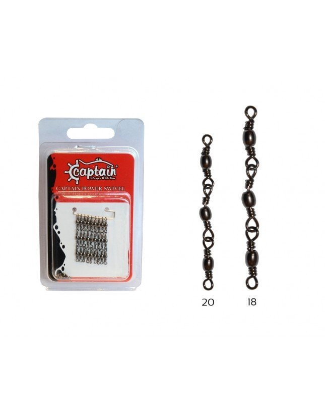 Captain 5105 3 Zincir Fırdöndü 6'lı Paket Black Nikel