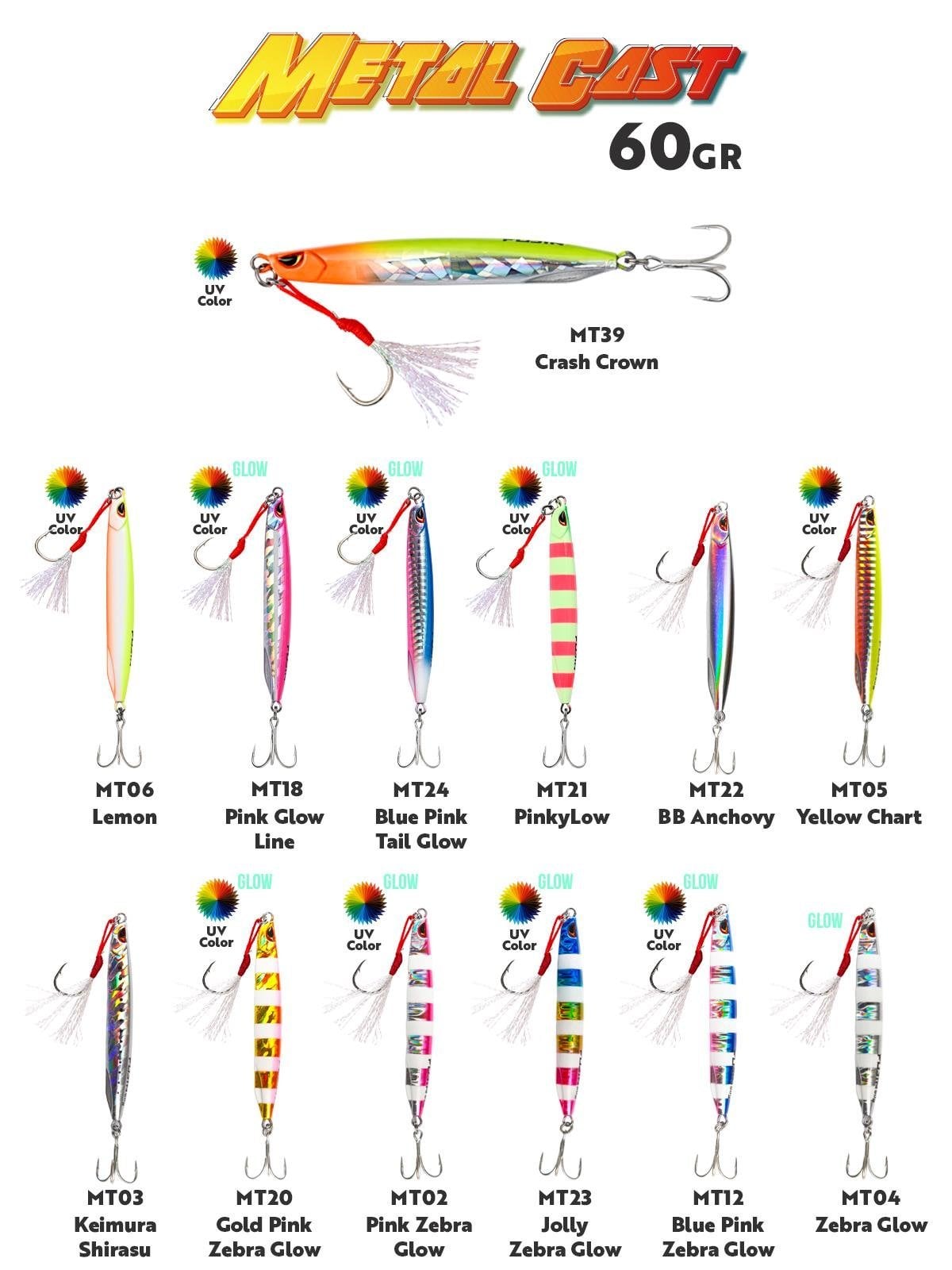 Fujin Metal Cast 60gr Shore Jig Metal Yem