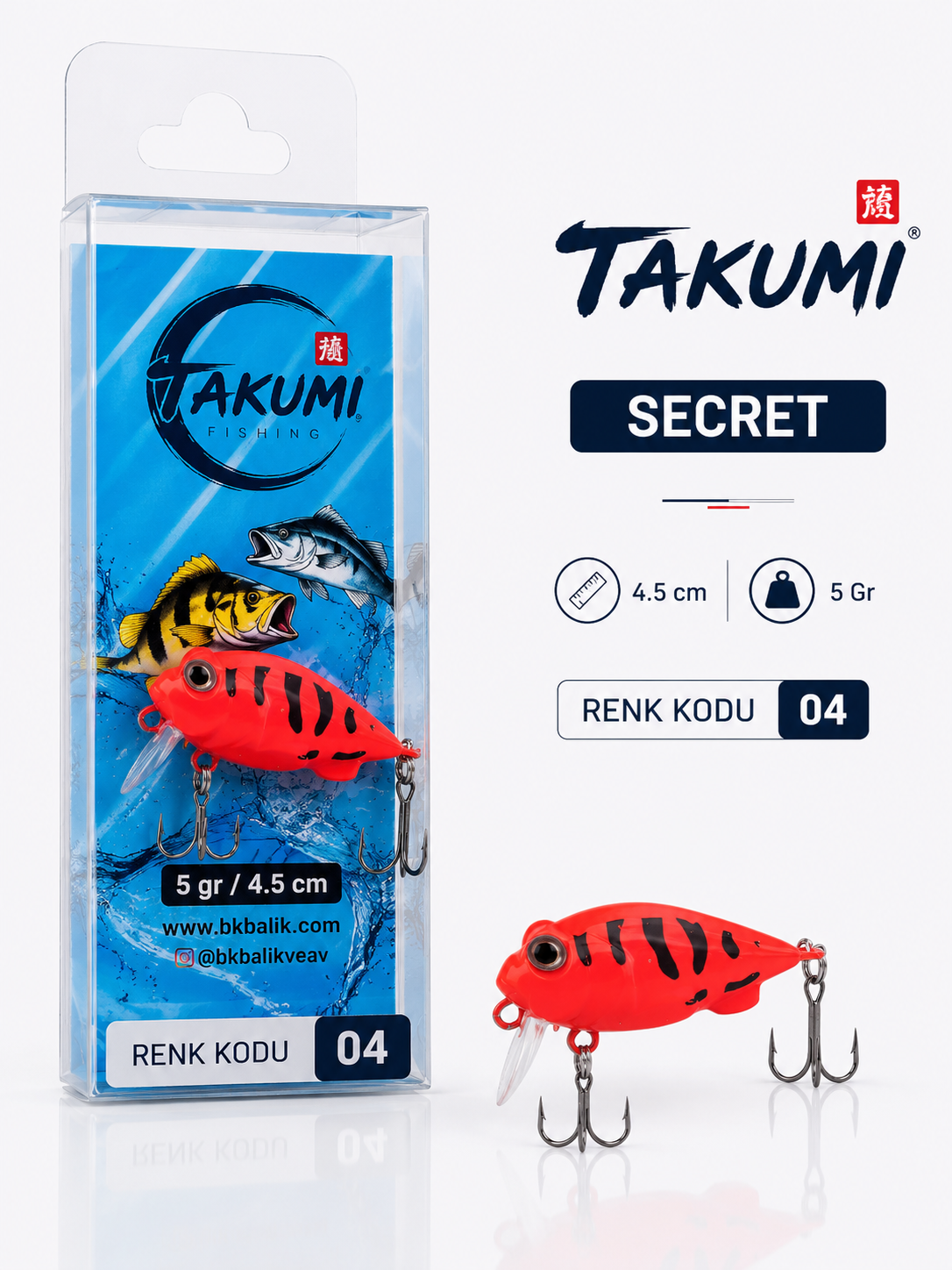 TAKUMİ SECRET 4.5 CM 5 GR COLOR : NEON PİNK