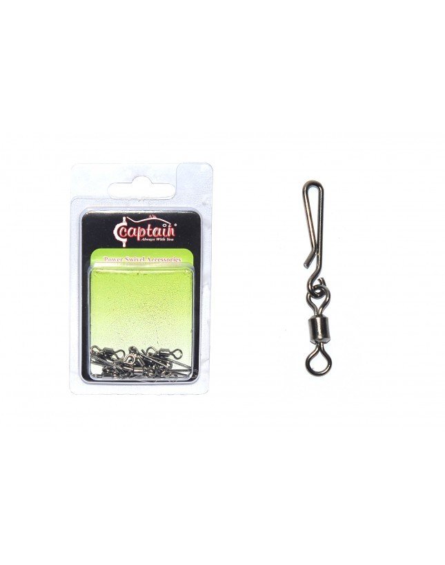 Captain 5128 Speed Sahte Balık Klipsi 10lu Paket Black Nikel