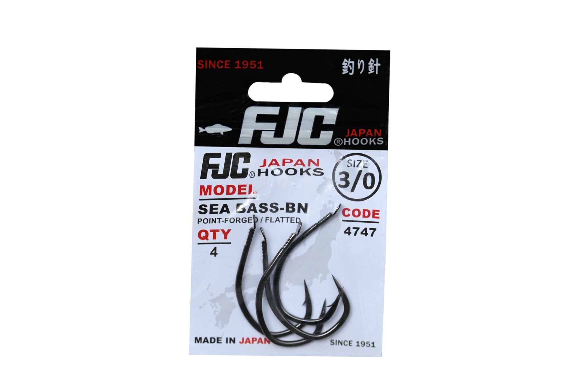 FJC4747  SEA BASS BLACK NIKEL