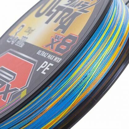 YGK X049 ULTRA 2 MAX PE WX8 300M 6.8KG 0.14 MULTICOLOR