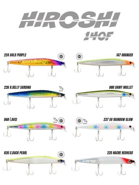 Fujin Hiroshi 140F 140mm 23gr Maket Balık