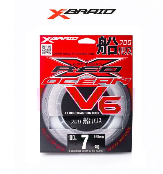 YGK X059 RED OCEAN V6 FC 100M 0.435-11.4KG