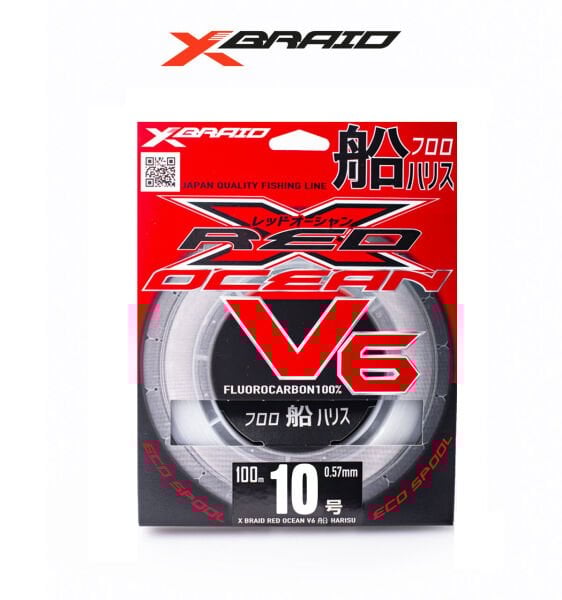 YGK X059 RED OCEAN V6 FC 100M 0.52-16KG