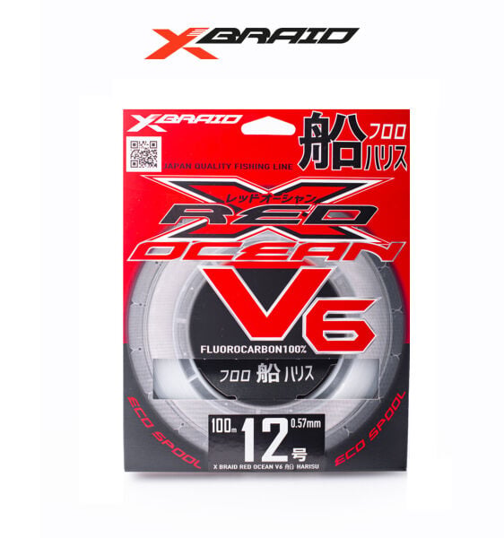 YGK X059 RED OCEAN V6 FC 100M 0.57-18.2KG