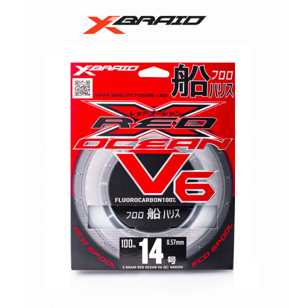 YGK X059 RED OCEAN V6 FC 100M 0.62-22.7KG