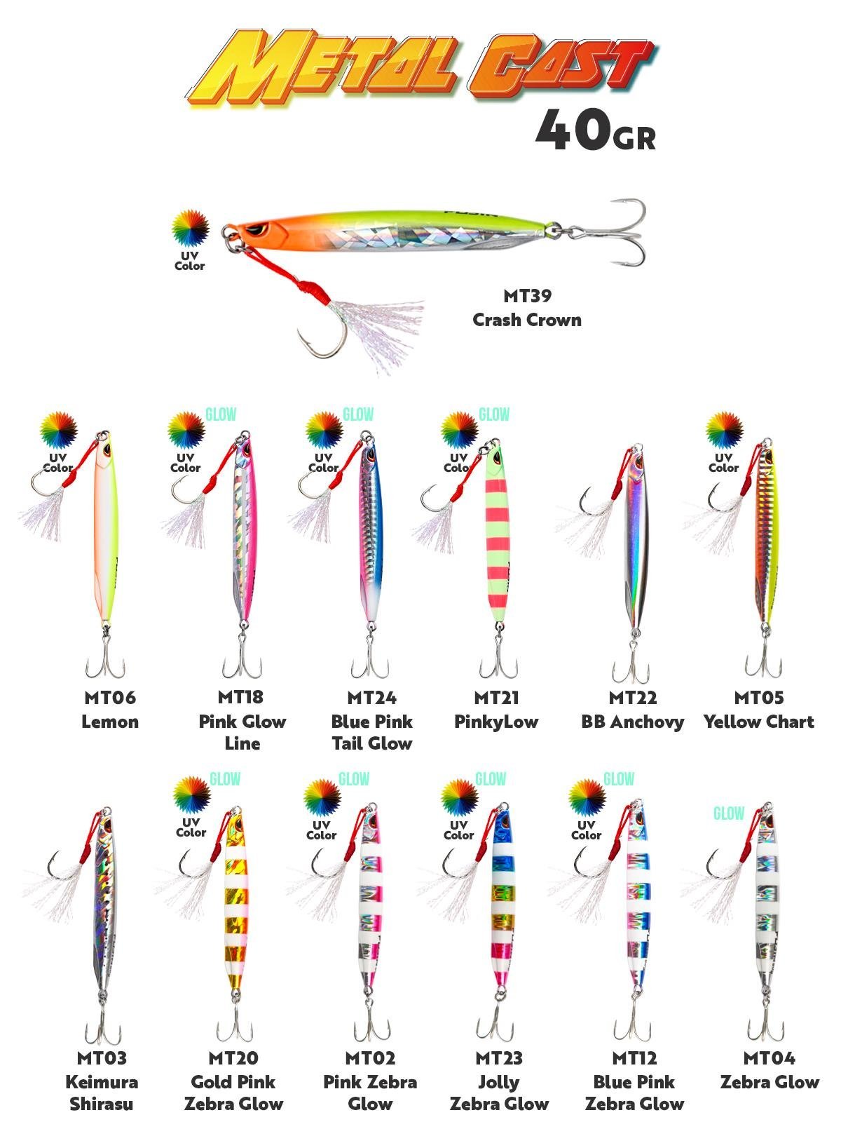 Fujin Metal Cast 40gr Shore Jig Metal Yem