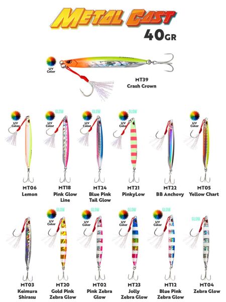 Fujin Metal Cast 40gr Shore Jig Metal Yem