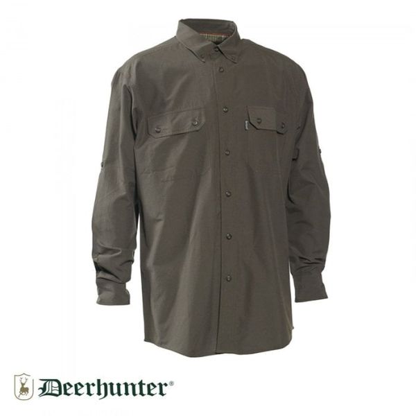S.K.DEERHUNTER Evan 353 Bambu Yeşil Uzun Kol Gömlek