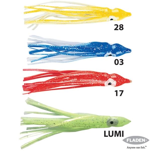 Fladen Ahtapot 12 cm 3P LUMI