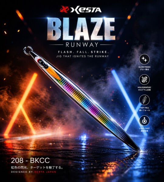 XESTA RUNWAY BLAZE 65G JIG BKCC