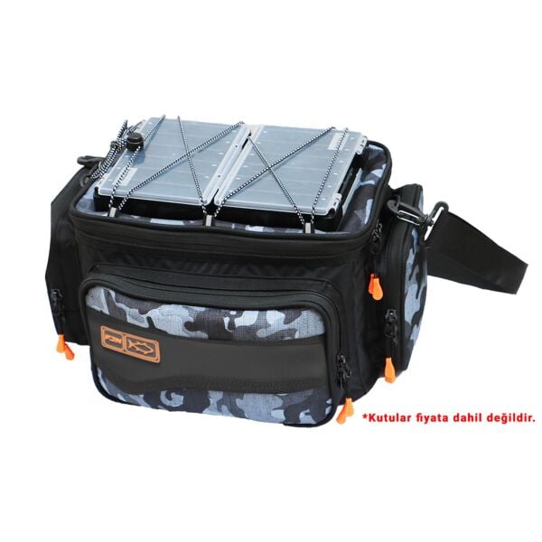 Fujin Black Camo Helper Bag - Balıkçı Çantası