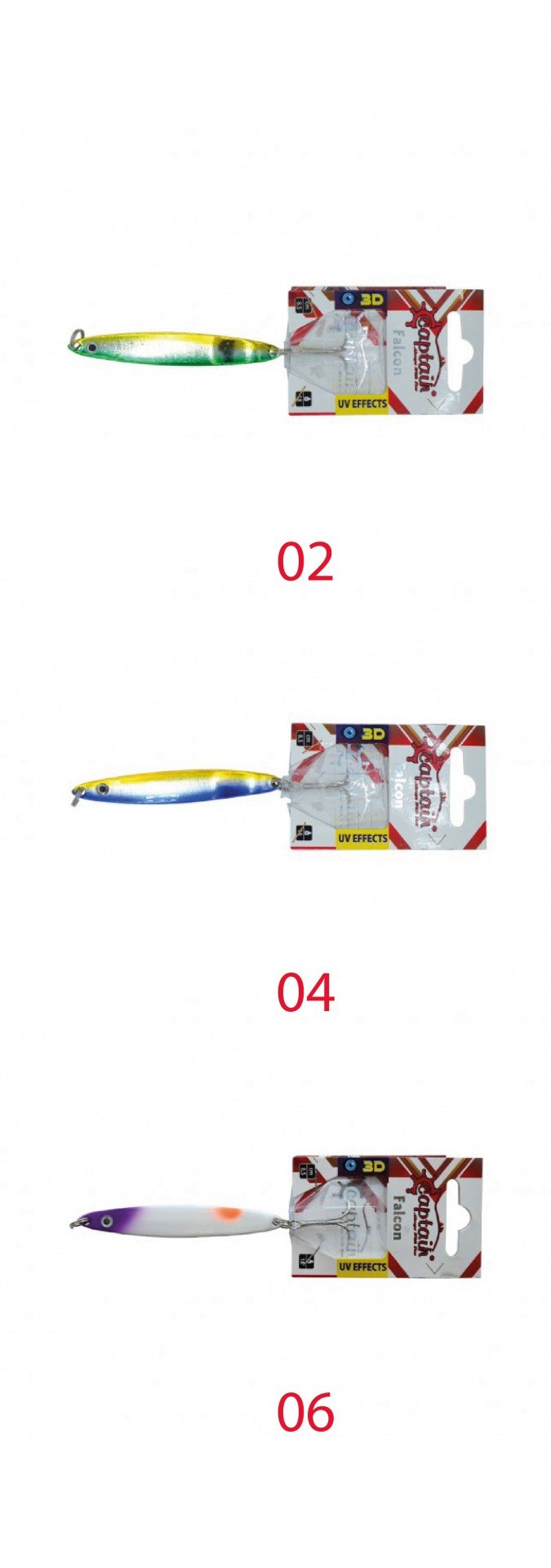 Captain 6105 Lüfer Kaşığı 18gr Falcon 8.5cm