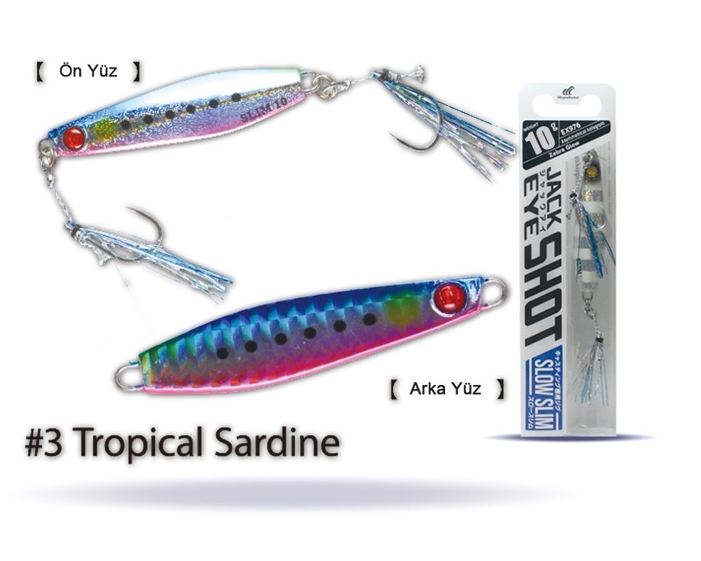 Hayabusa EX 976 Jack Eye Slow Slim 10gr Light Jig Suni Yem 3