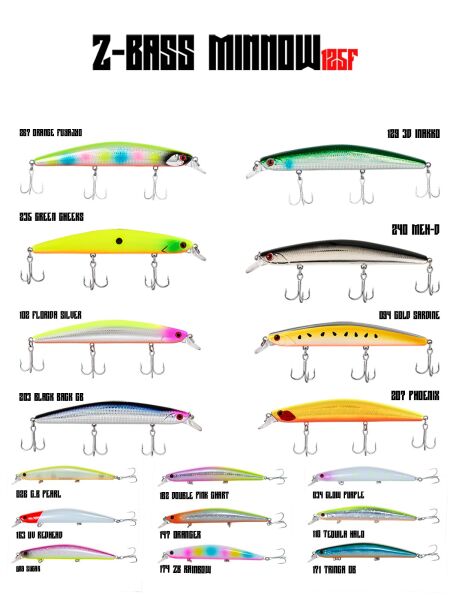 Fujin Z-Bass Minnow 125F 21gr Maket Balık