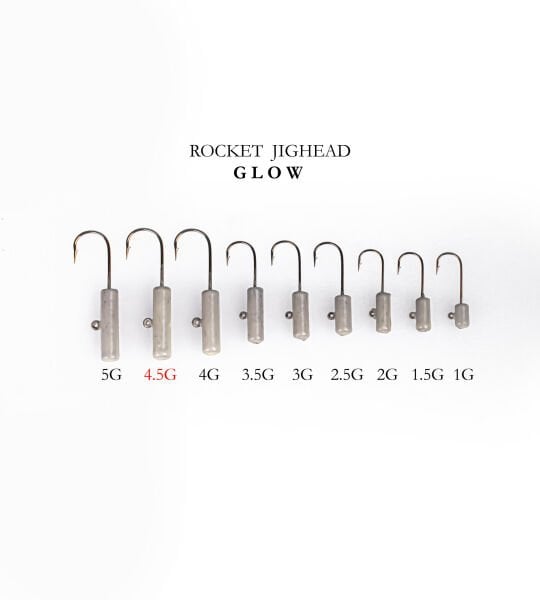 ROCKET JIGHEAD GLOW 4P 4.5G