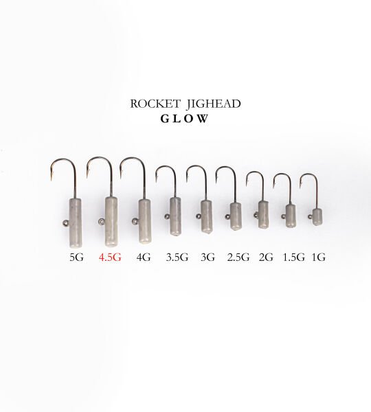 ROCKET JIGHEAD GLOW 4P 4.5G