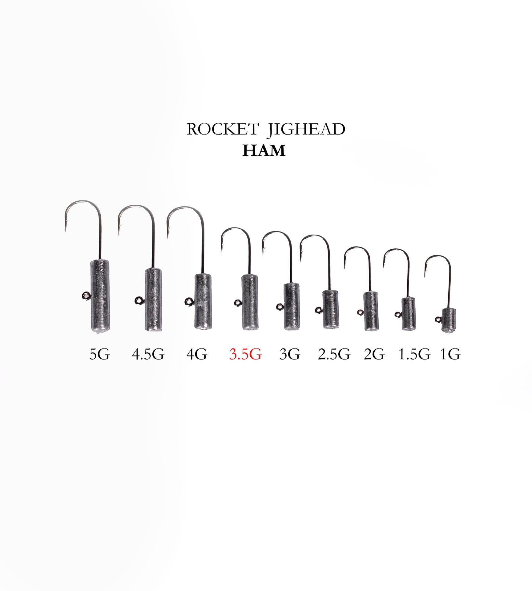 ROCKET JIGHEAD HAM 4P 3.5G