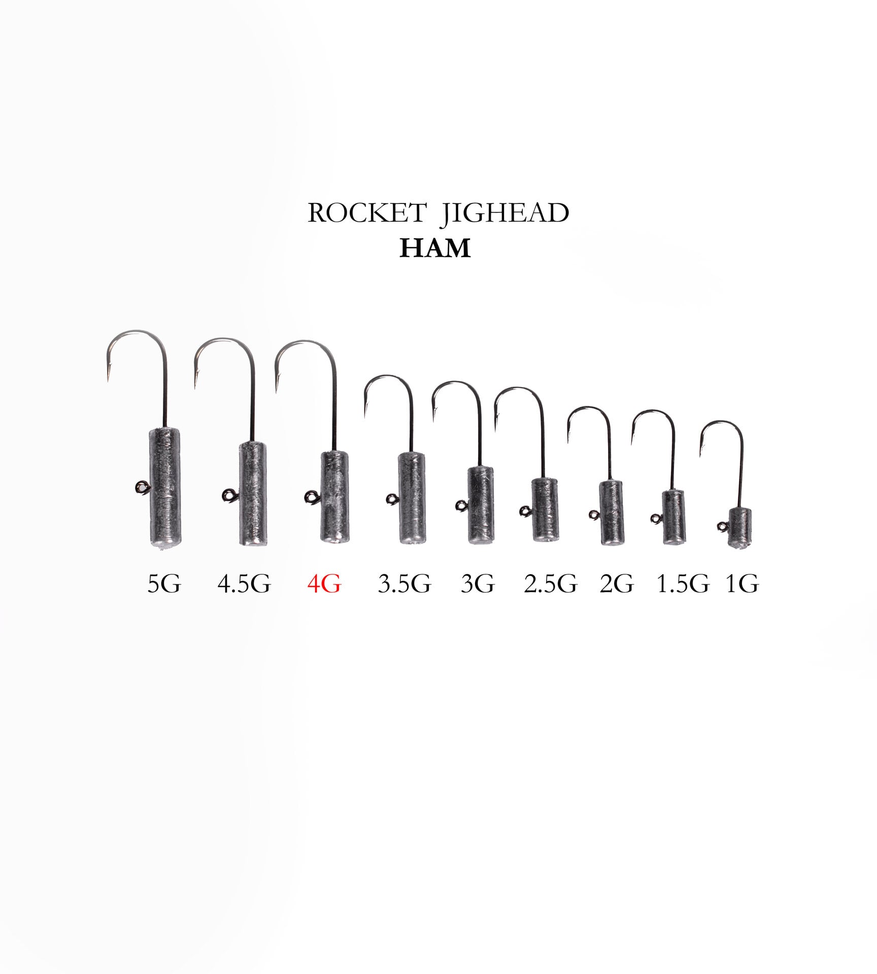 ROCKET JIGHEAD HAM 4P 4G