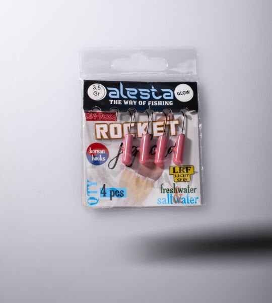 ROCKET JIGHEAD PEMBE GLOW 4P 3.5G