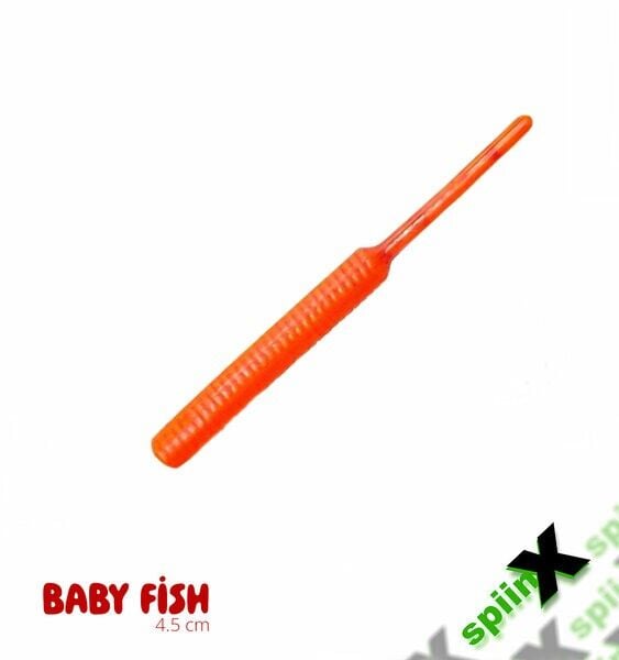 Spiinx Soft Baits Baby Fish 4.5 cm Kokulu Silikon Yem Uv Orange (UV-O)