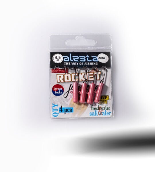 ROCKET JIGHEAD PEMBE GLOW 4P 4.5G