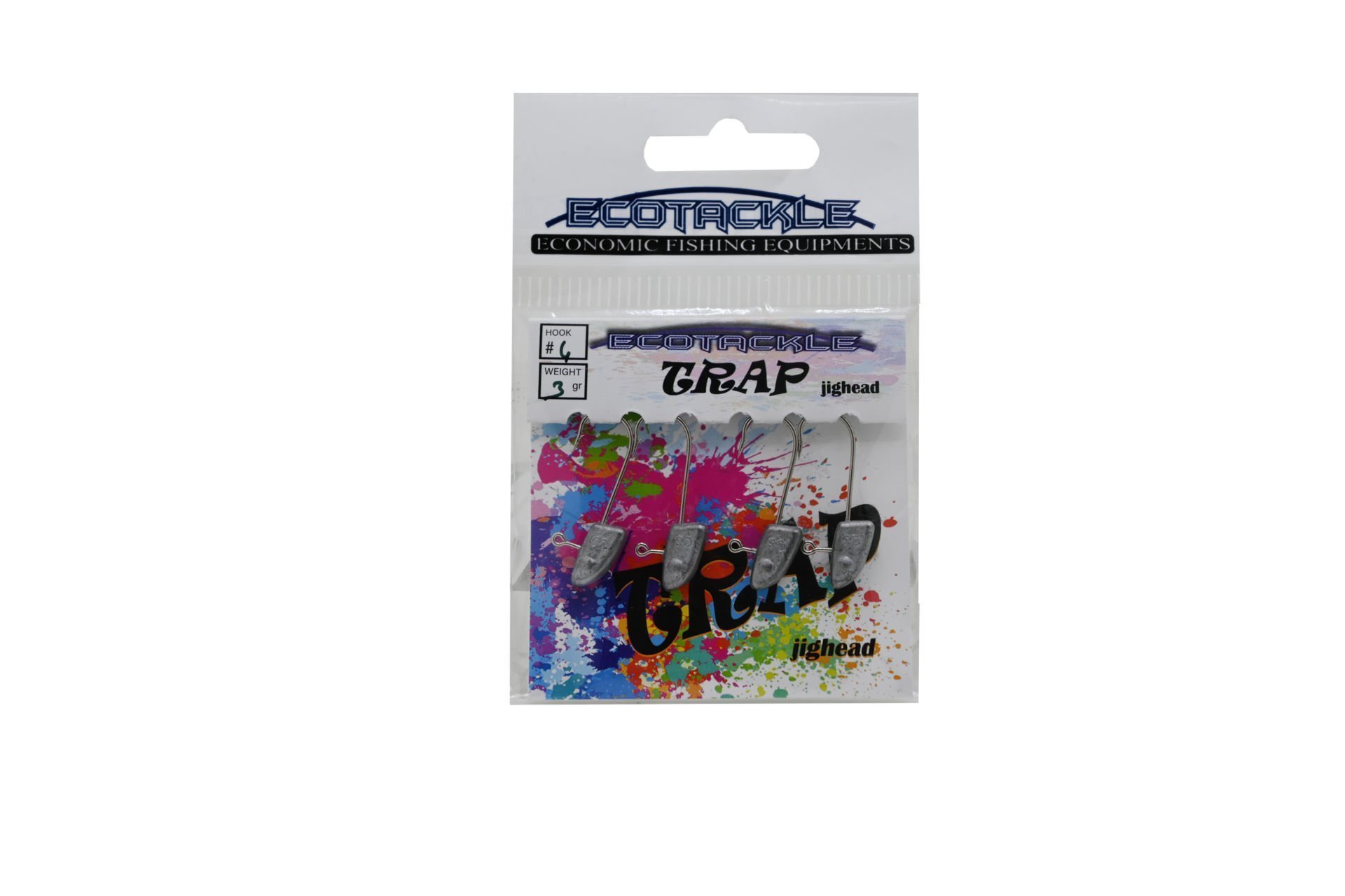 ECOTACKLE TRAP LRF JIGHEAD  4P