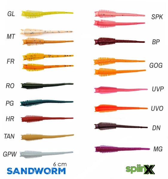 SPIINX SANDWORM SİLİKON 6CM 18P TAN