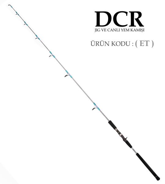DCR PİRİ REİS TETİKLİ JIG VE CANLI YEM KAMIŞI 185 CM 150-350 GRİ