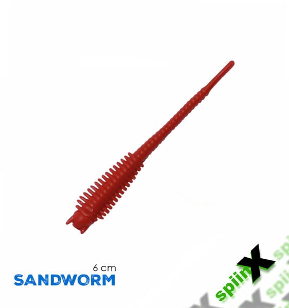 SPIINX SANDWORM SİLİKON 6CM 18P HOT RED