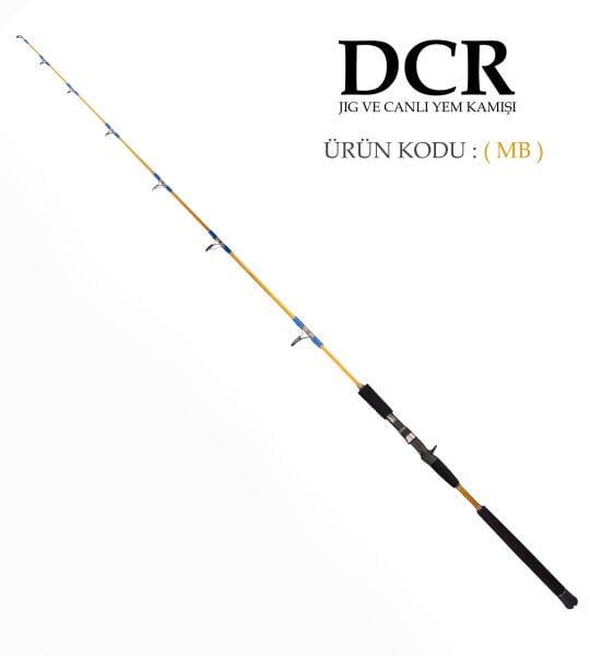 DCR PİRİ REİS TETİKLİ JIG VE CANLI YEM KAMIŞI 185 CM 150-350 HARDAL