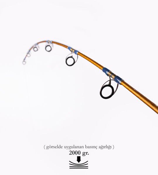 DCR PİRİ REİS JIG VE CANLI YEM KAMIŞI 185 CM 150-350 HARDAL