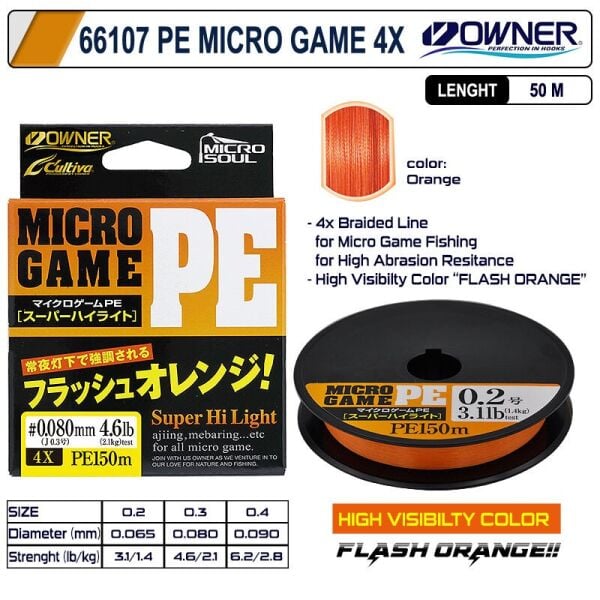 Owner Cultiva 66107 PE Micro Game 4x 150MT LRF İP