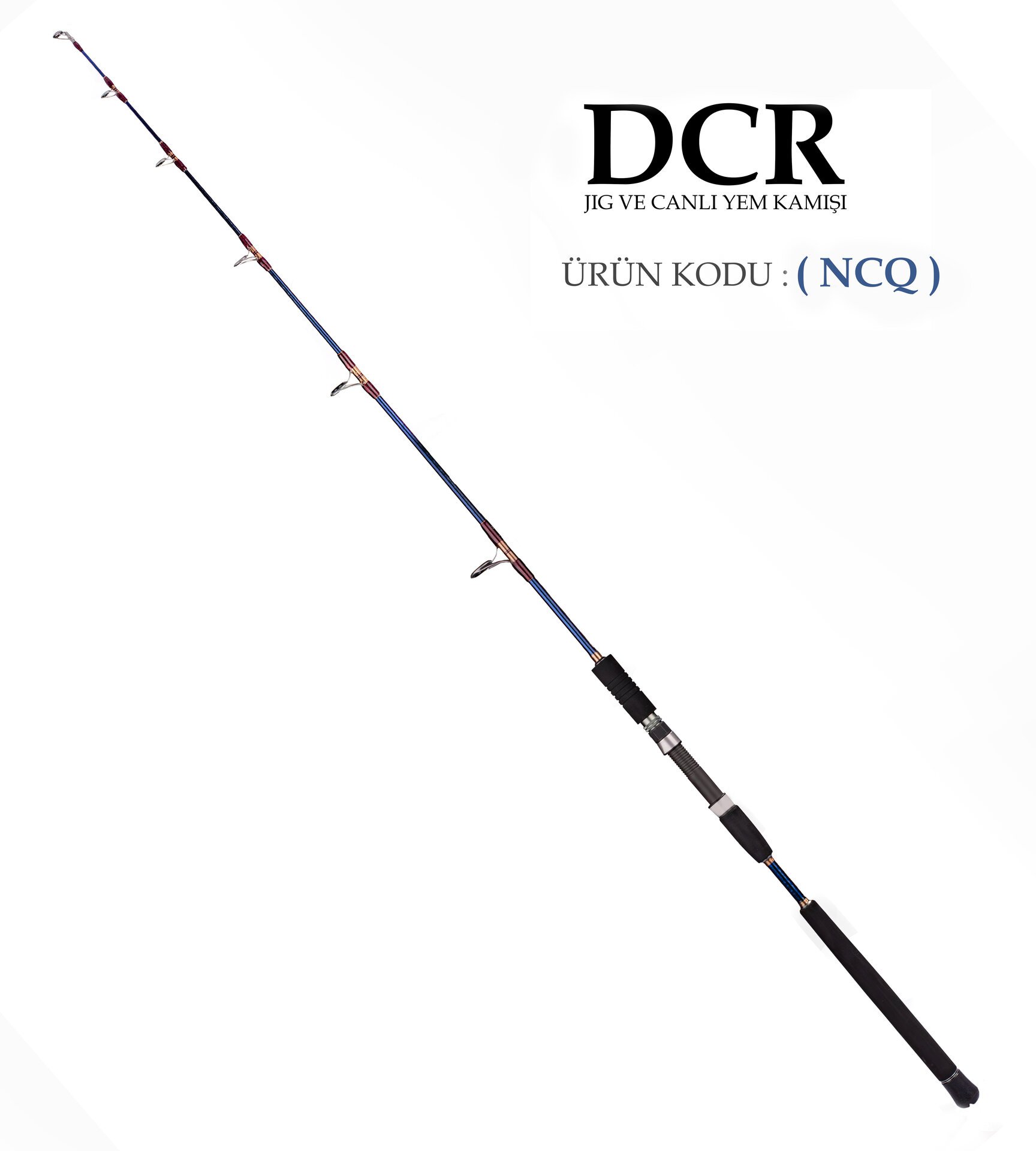 DCR PİRİ REİS JIG VE CANLI YEM KAMIŞI 185 CM 150-350 LACİVERT