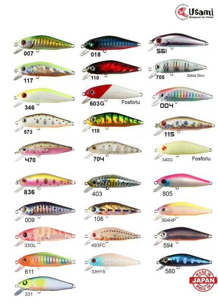 Usami Minn Shad 58F-SR 4.6 G Maket Balık