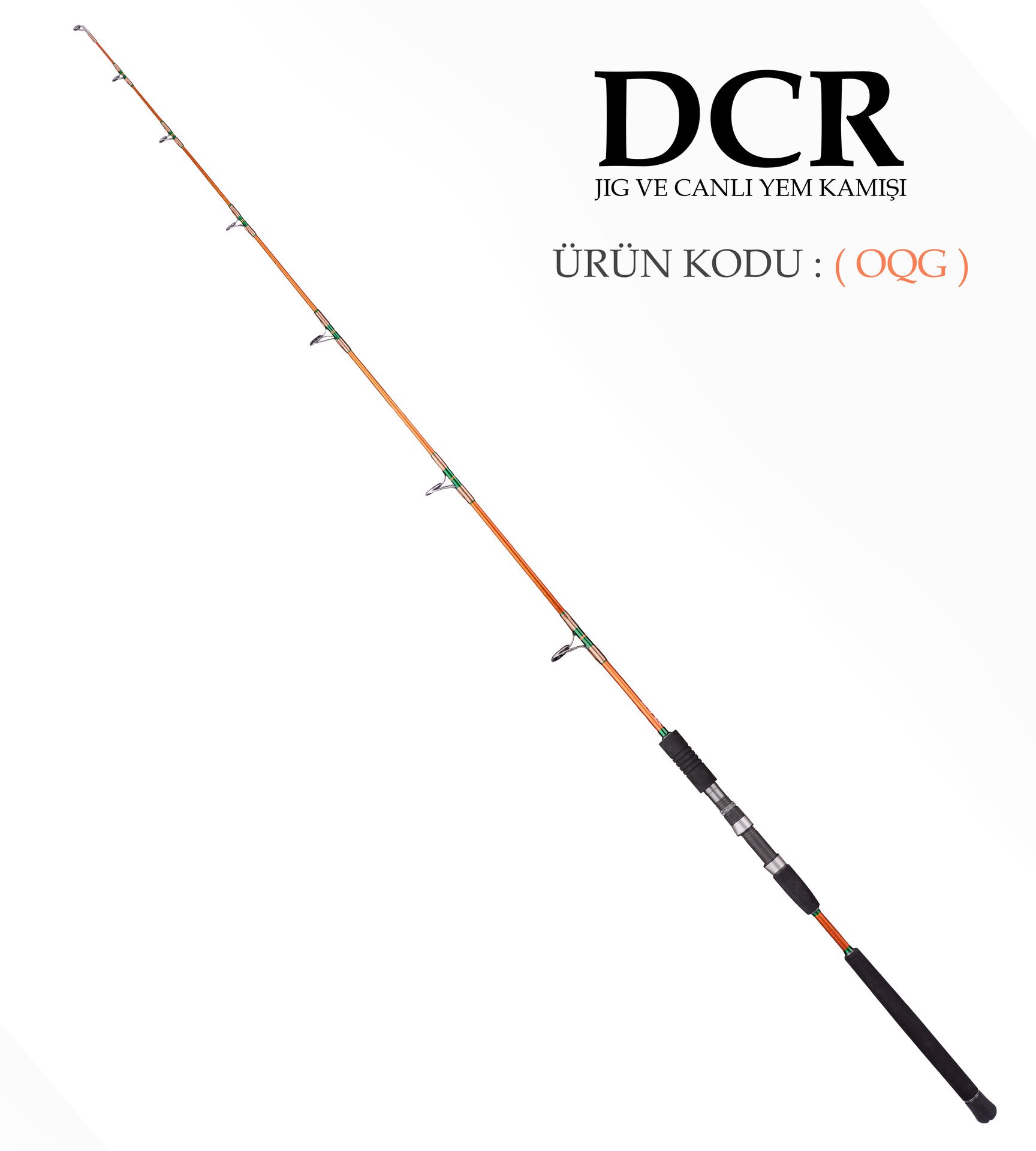 DCR PİRİ REİS JIG VE CANLI YEM KAMIŞI 185 CM 150-350 TURUNCU